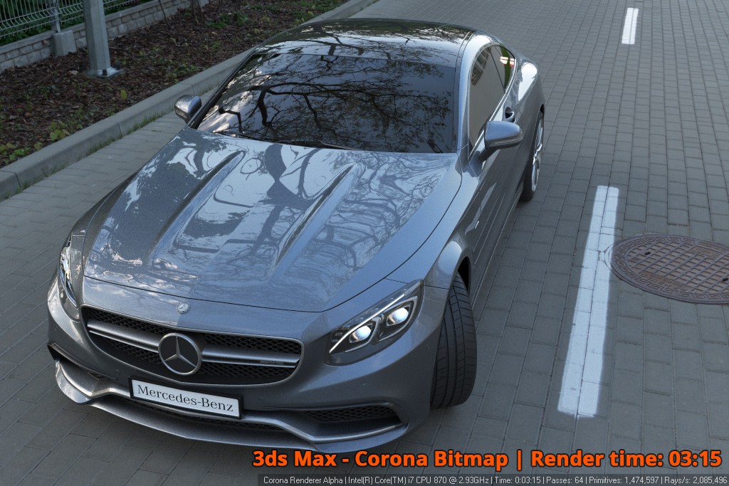 Corona Renderer - Corona Bitmap - Car