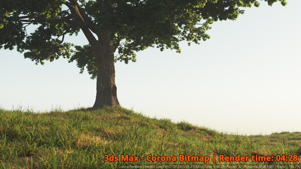 Corona Renderer - Corona Bitmap - Tree