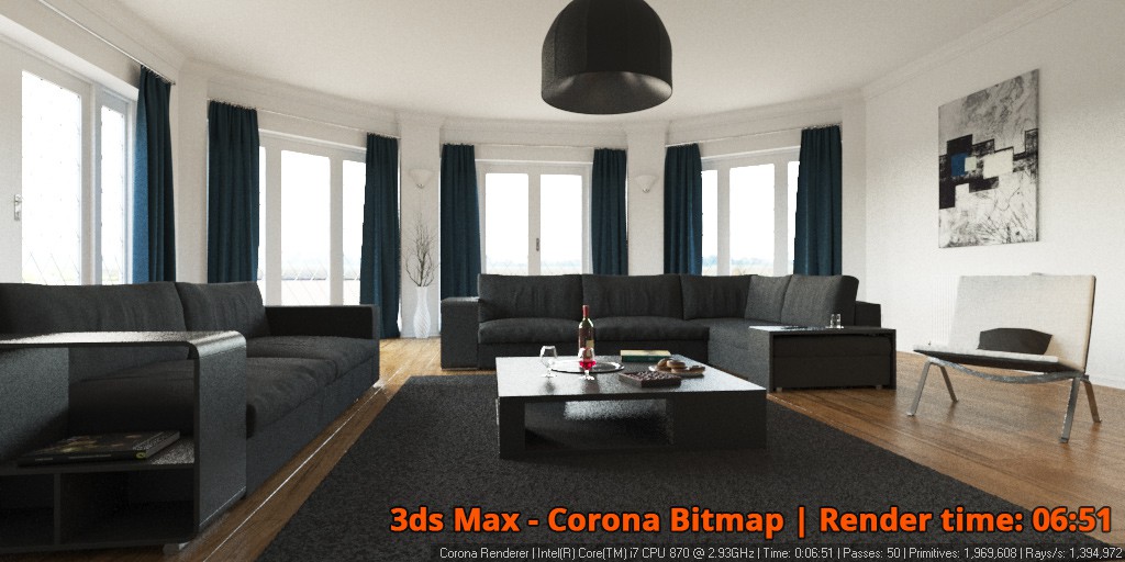 Corona Renderer - Corona Bitmap - interior