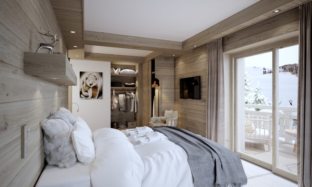Chalet Bedroom by Valentinstudio