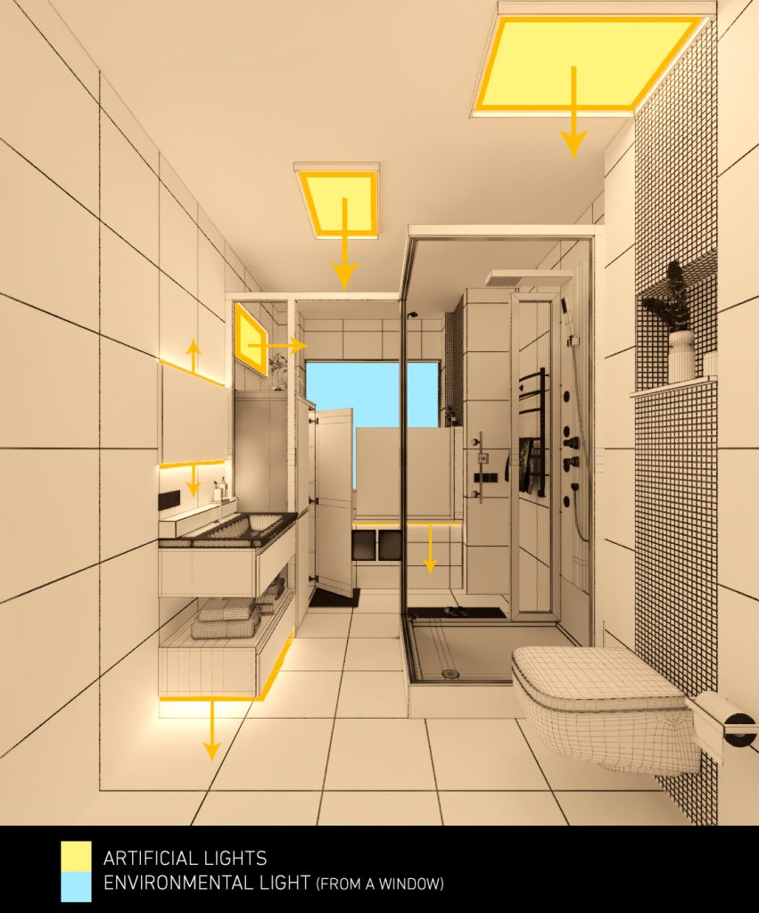 Mohammadreza Mohseni Nuremberg Bathroom interior lighting 02